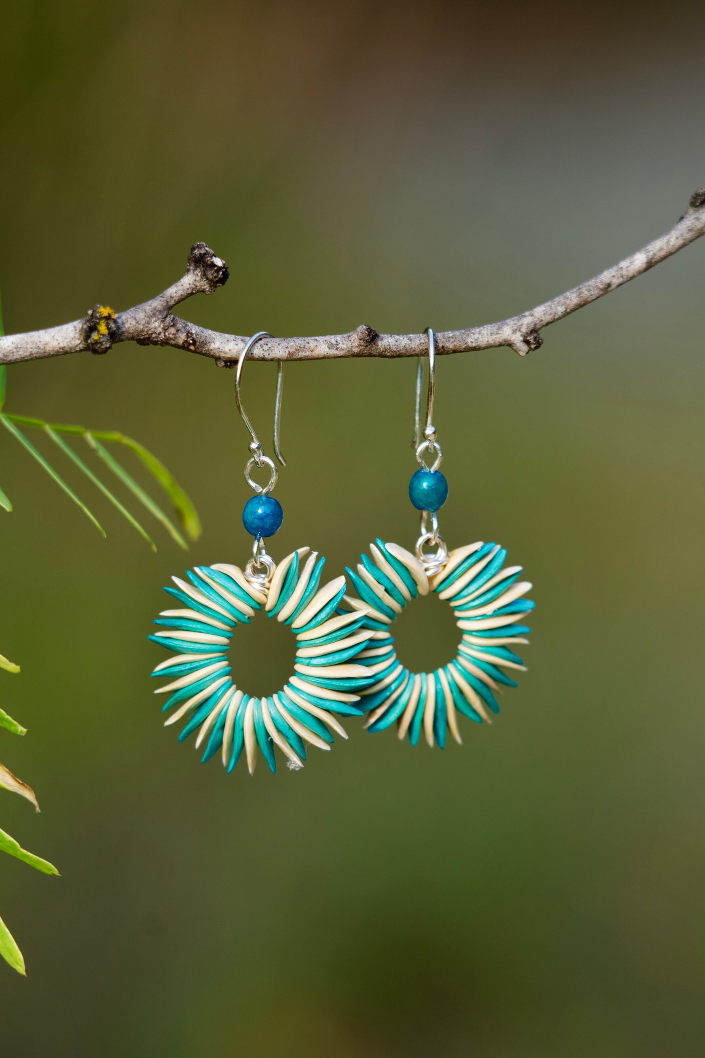 Cantaloupe Seed Earrings
