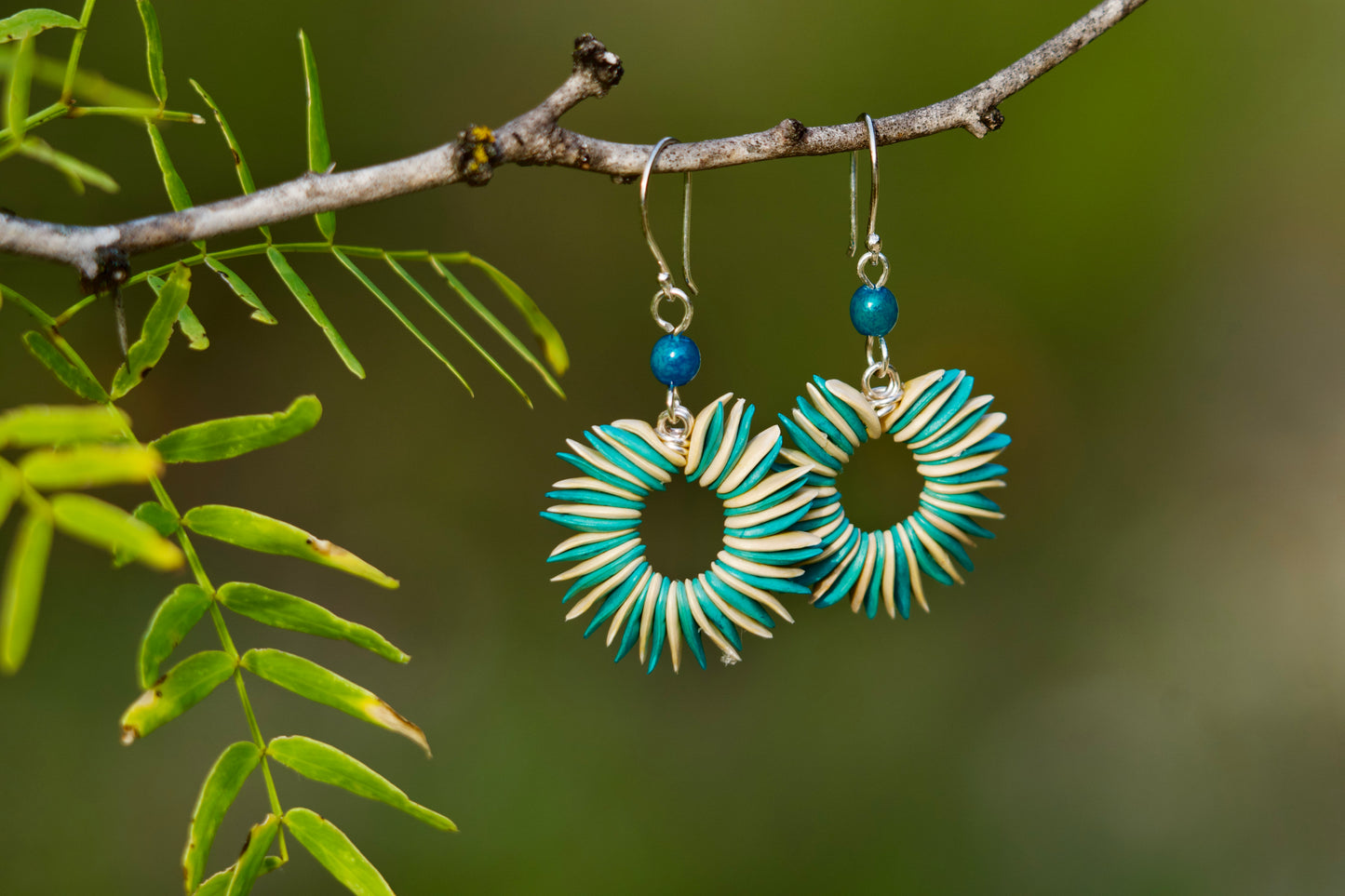 Cantaloupe Seed Earrings