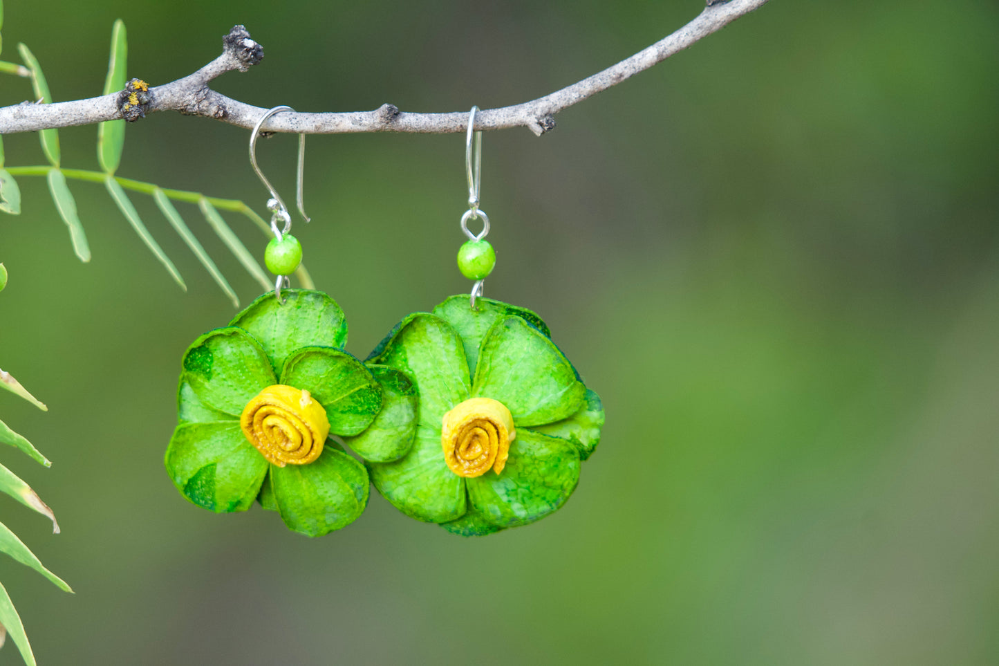 Kuri- Lime Peel Earrings