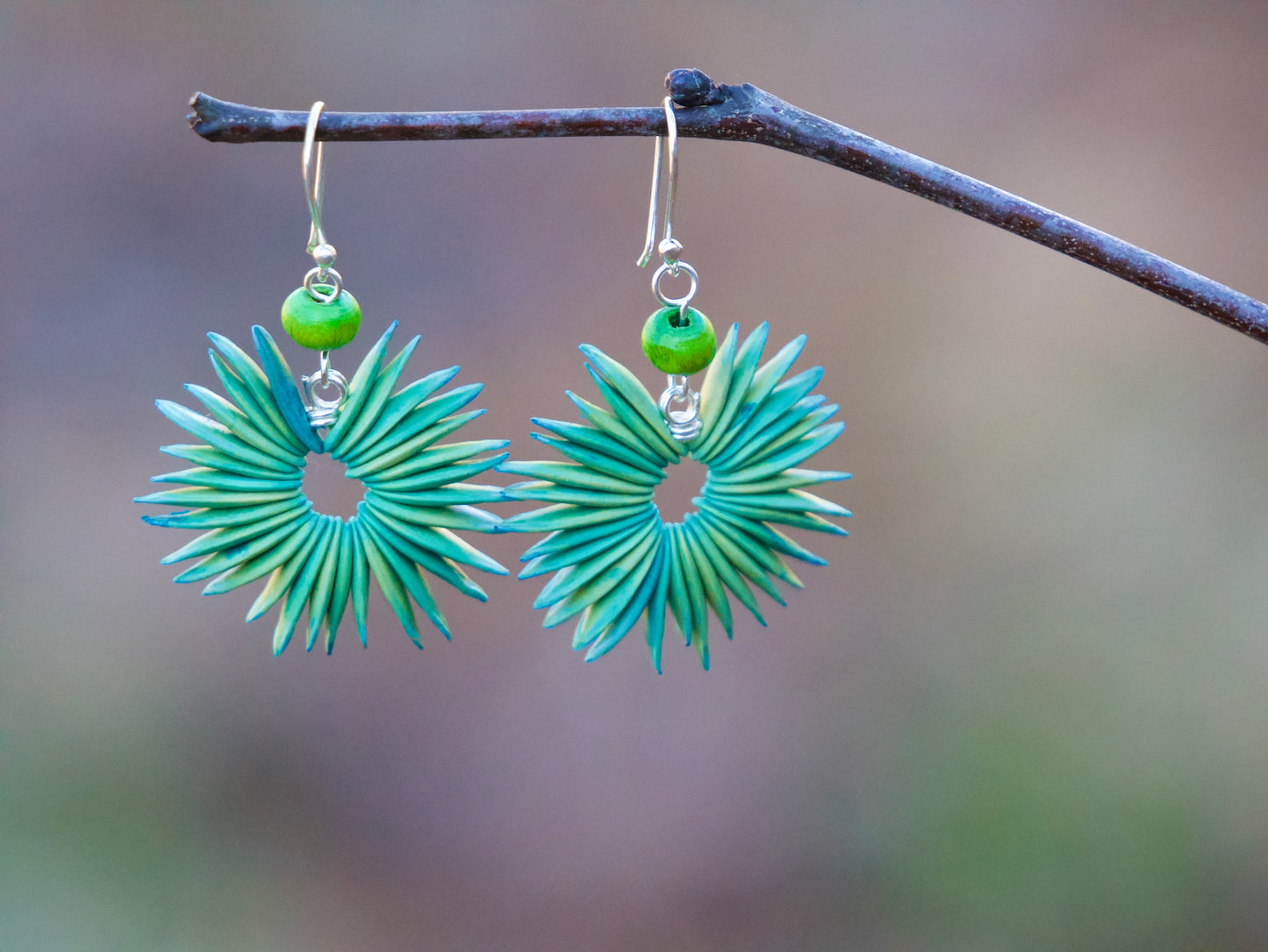 Cantaloupe Seed Earrings