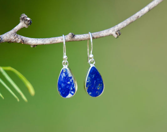Birú - Lapis Lazuli - Sterling Silver Earrings