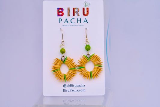 Cantaloupe Seeds Earrings