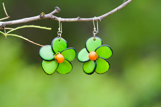 Tagua Seed Earrings