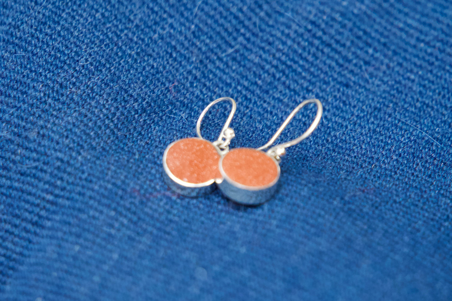 Goldstone Crystal - Sterling Solver Earrings