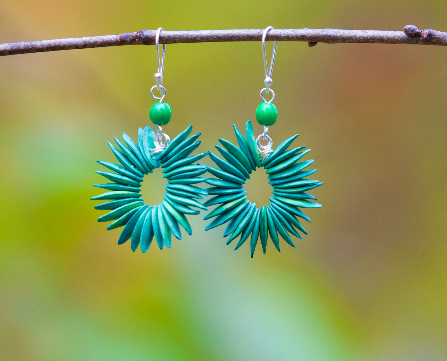 Cantaloupe Seed Earrings