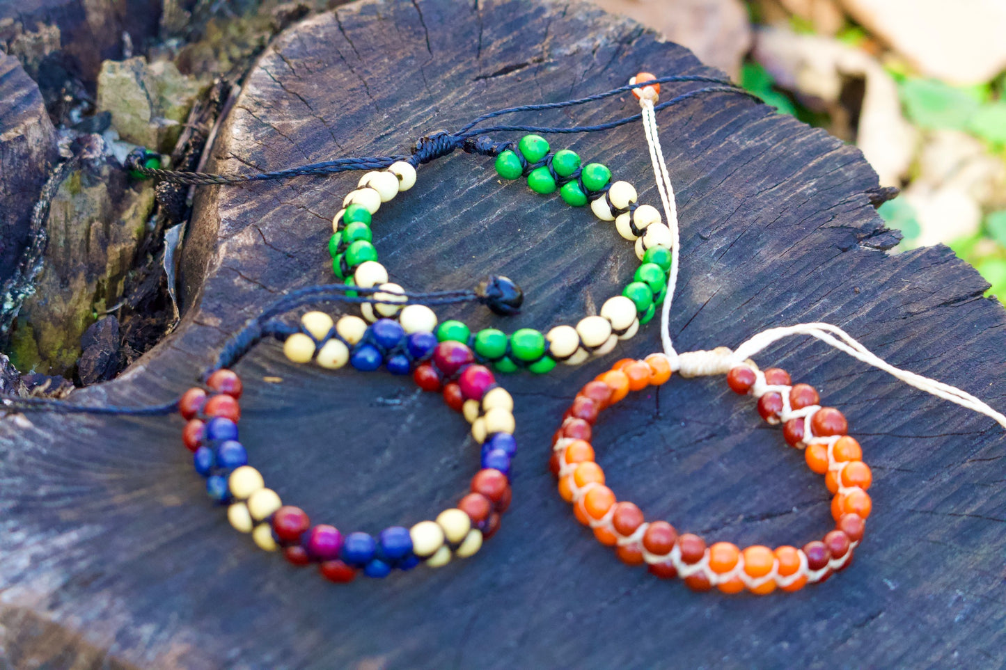 Ruru - Set of 3 Colorful Seed Bracelets