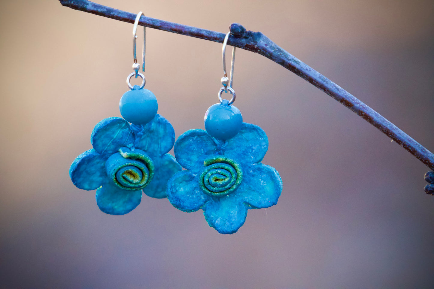 Curi - Orange Peels Flower Earrings