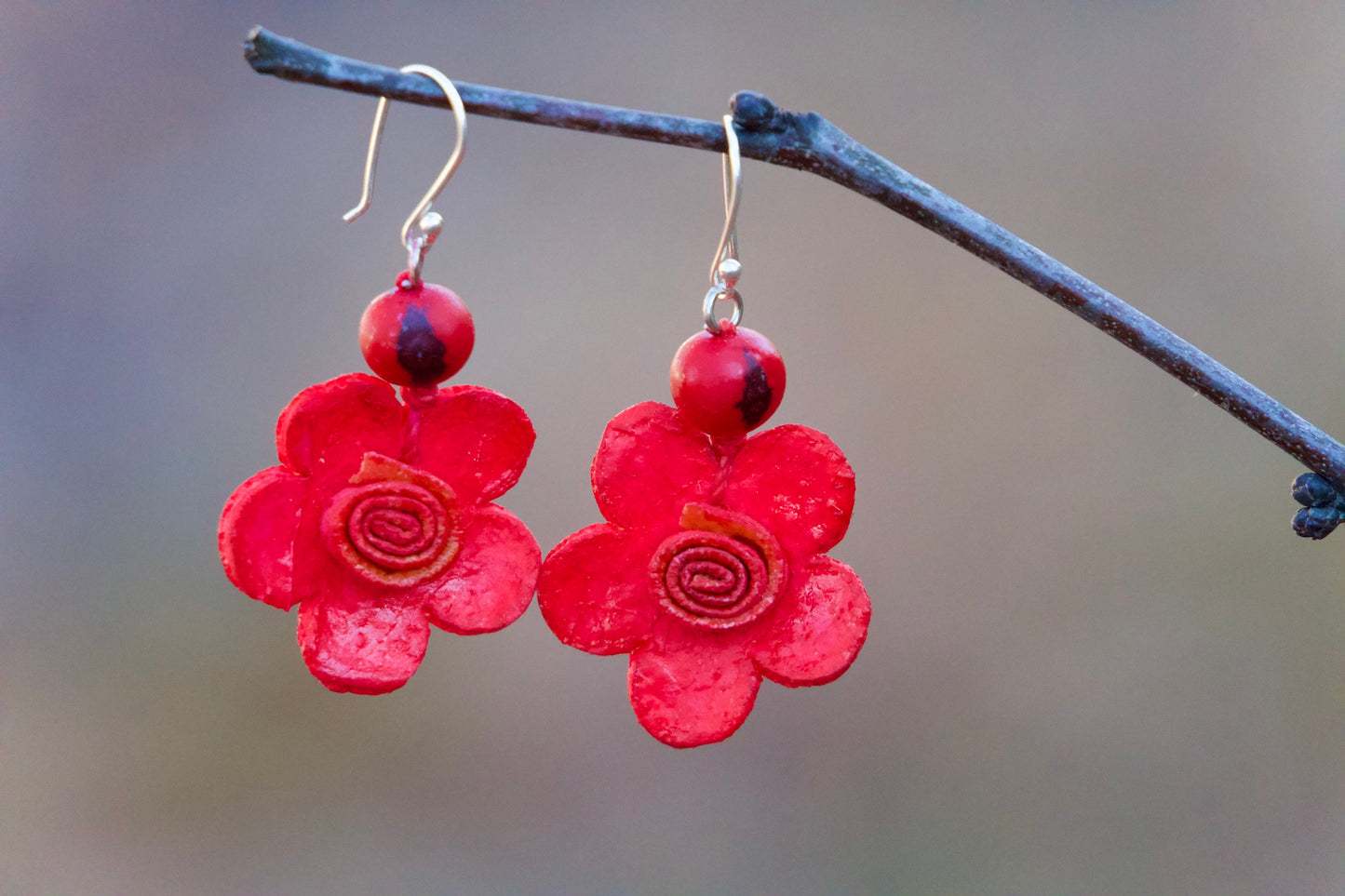 Curi - Orange Peels Flower Earrings