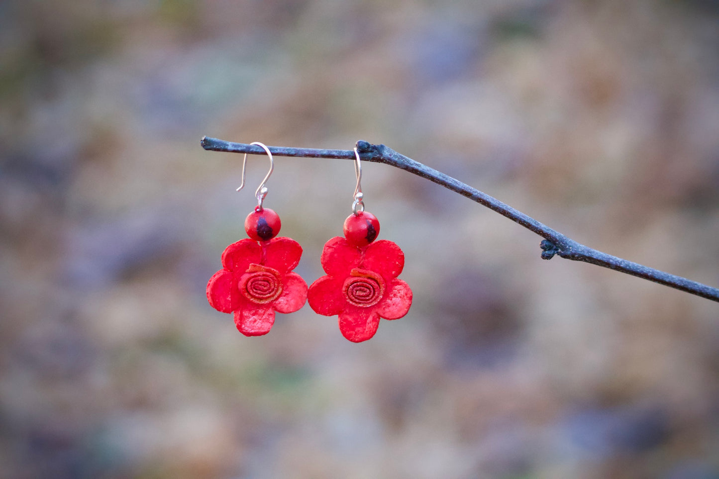 Curi - Orange Peels Flower Earrings