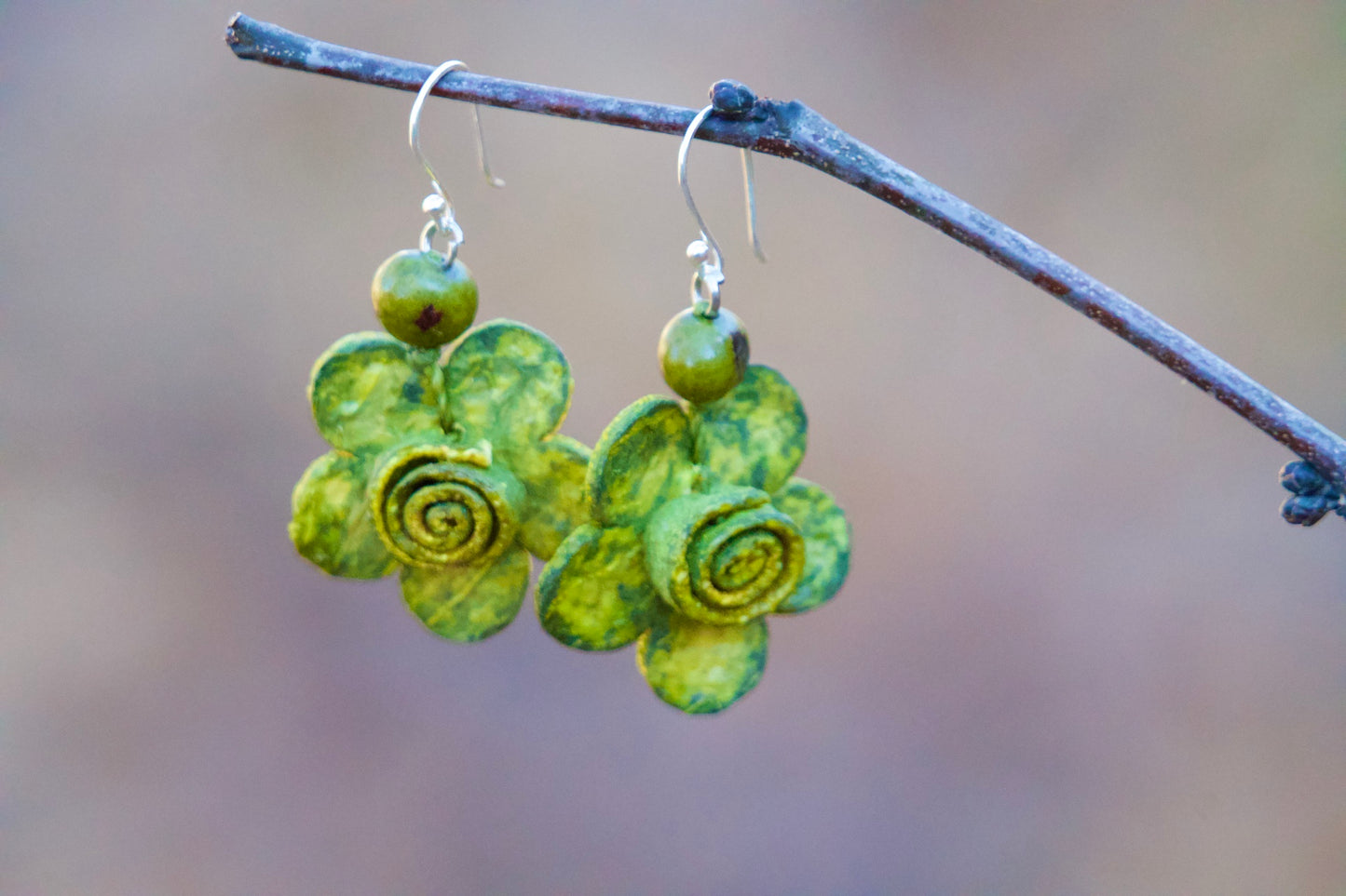 Curi - Orange Peels Flower Earrings