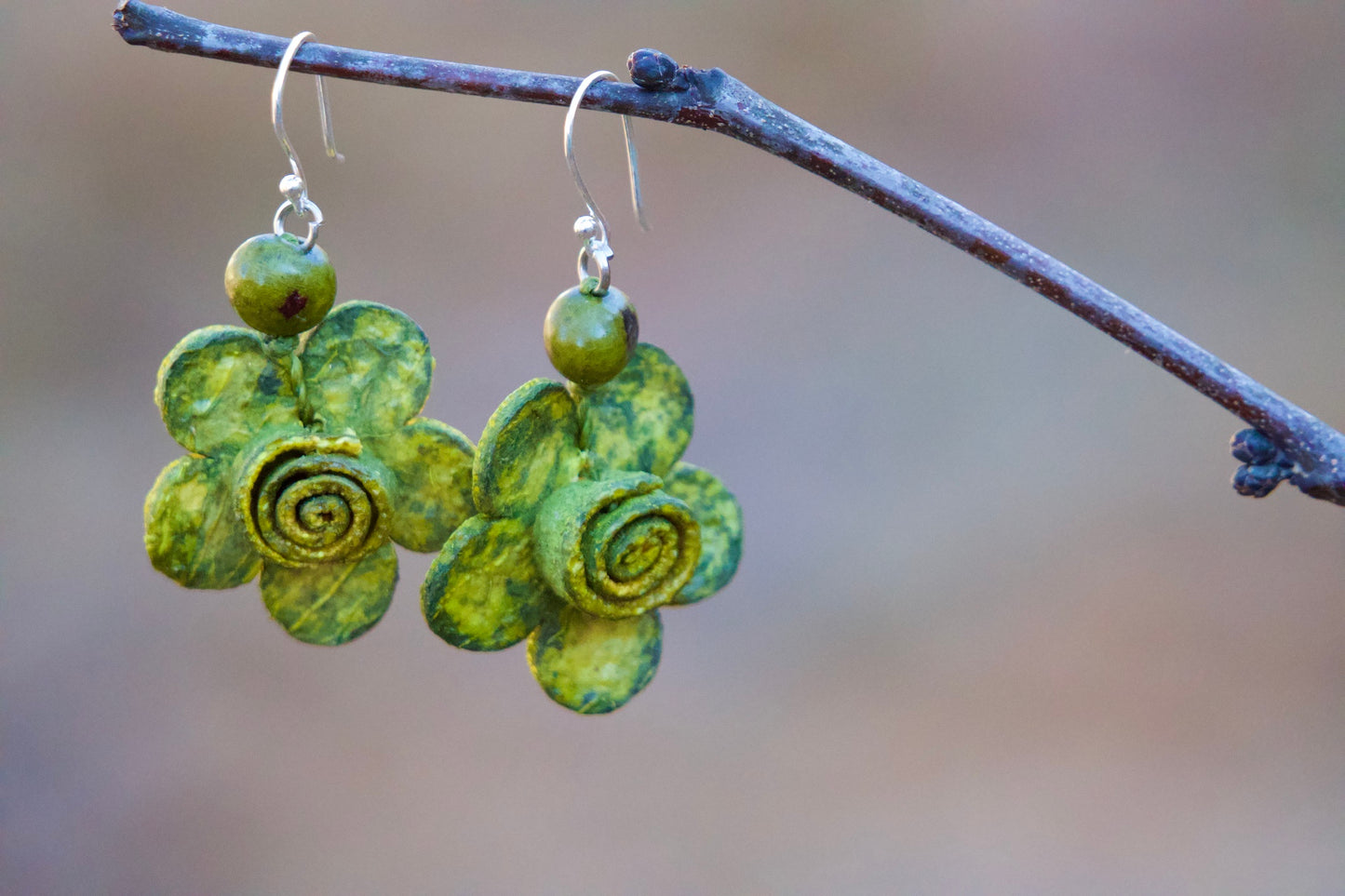 Curi - Orange Peels Flower Earrings