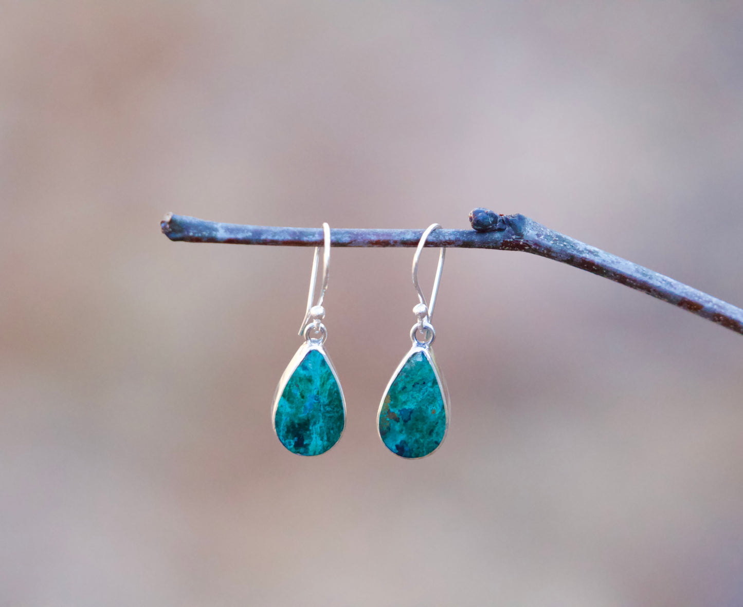 Birú - Chrysocolla Stone Earrings