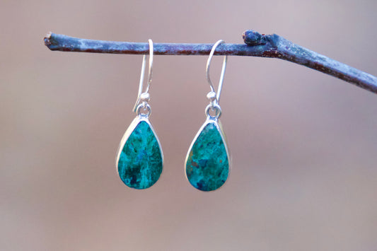 Birú - Chrysocolla Stone Earrings