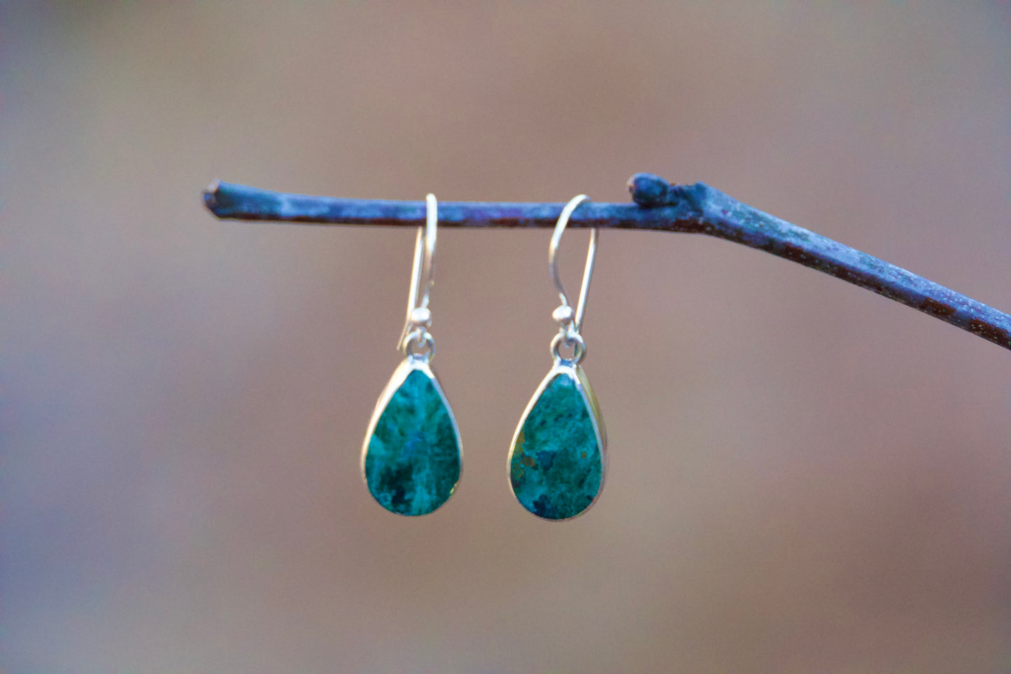 Birú - Chrysocolla Stone Earrings