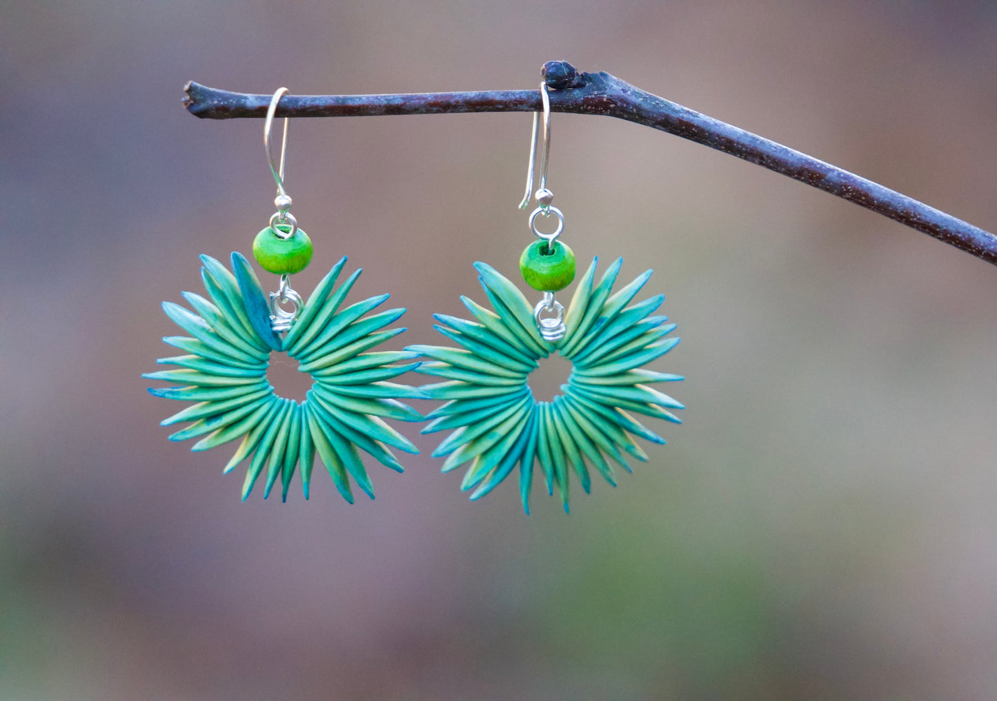 Cantaloupe Seed Earrings