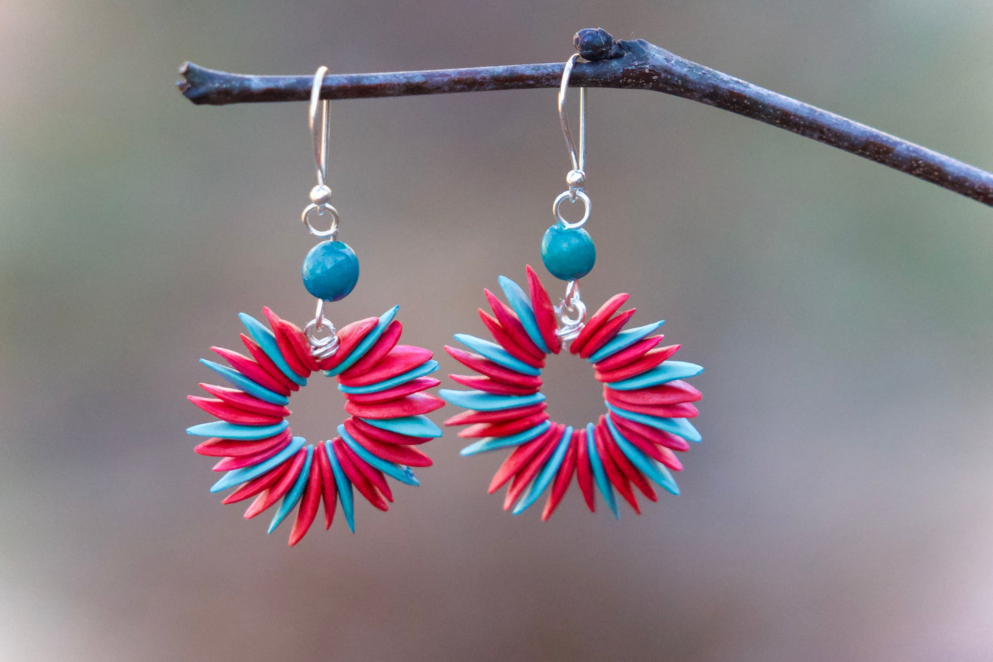 Cantaloupe Seed Earrings