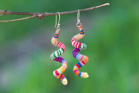 Kusi - Dangle Textile Earrings