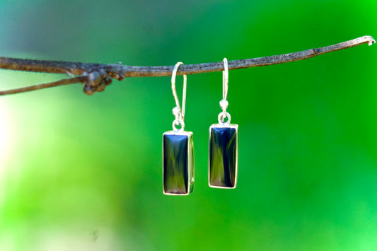 Birú - Obsidian Stone Earrings