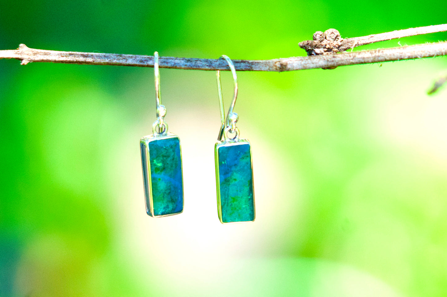 Birú - Sodalite - Chrysocolla Stones Earrings