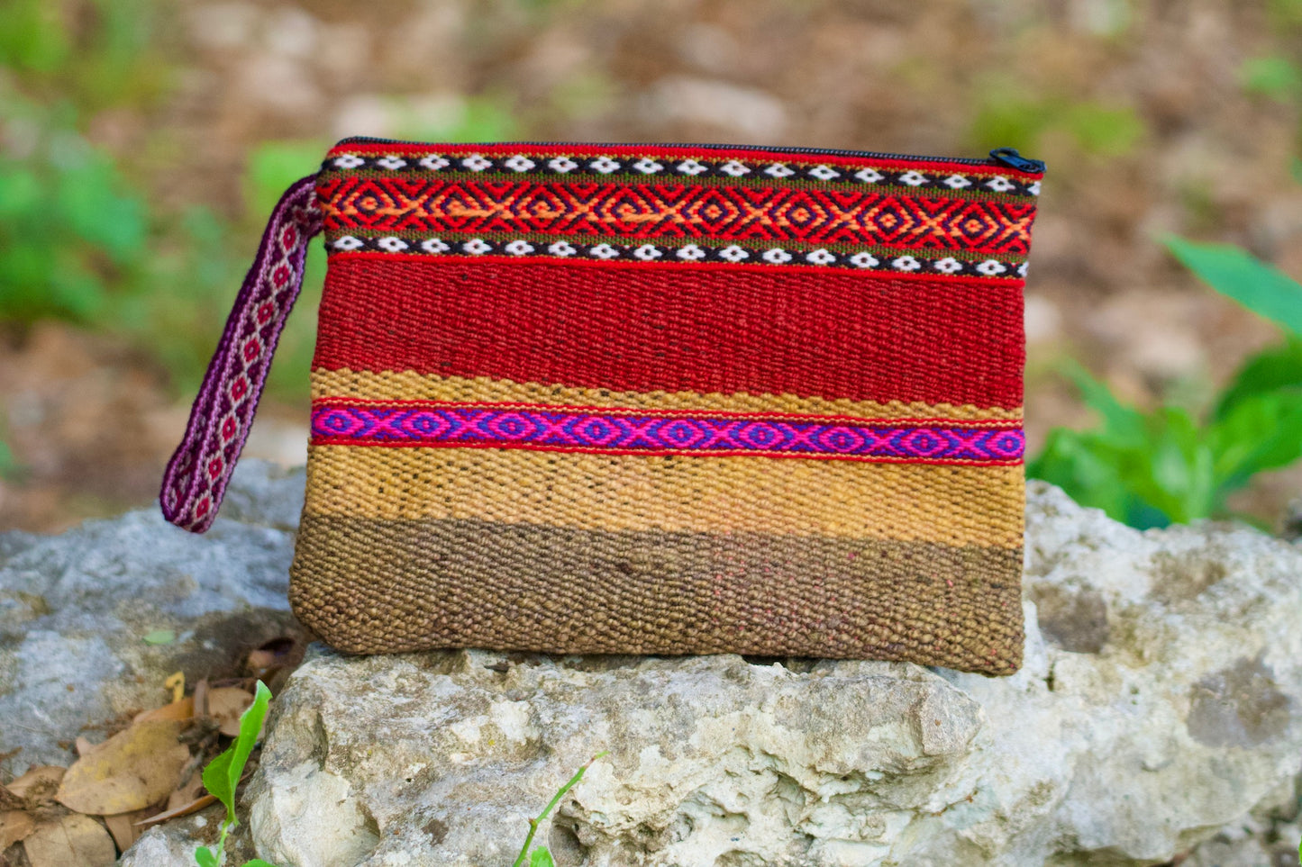 Riku - Zip Pouch - Hand Woven